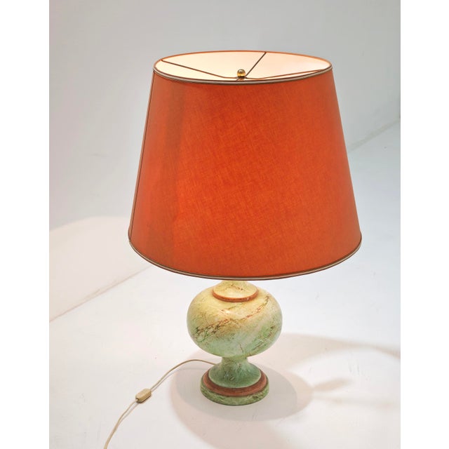 Vintage Italian Ceramic and Brass Table Lamp, 1960s For Sale - Image 14 of 17