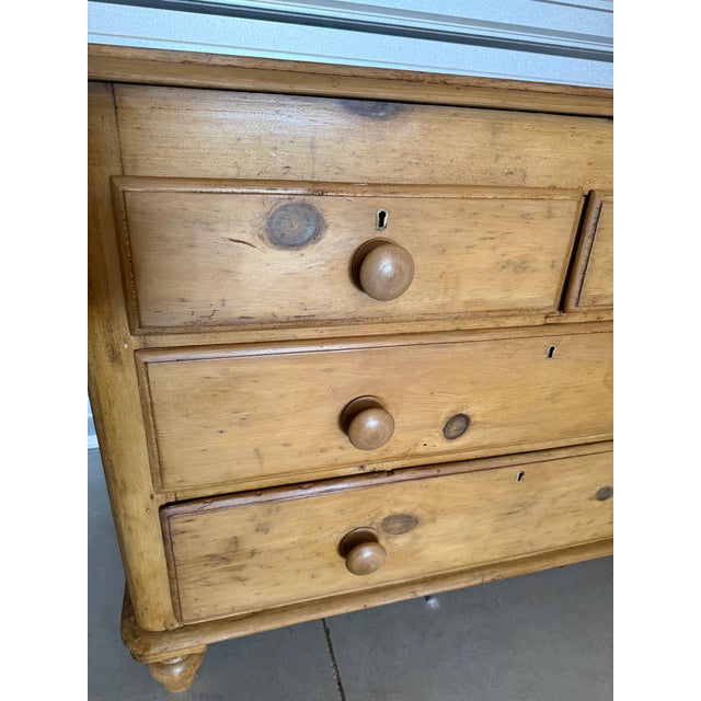 Antique Pine Two Over Two Drawers - Chest of Drawers From England For Sale - Image 11 of 18