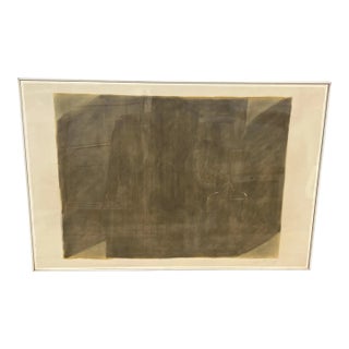 Abstract Minimalist Composition on Grayscale in Acrylic, Signed For Sale