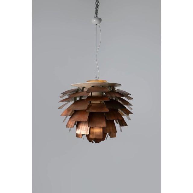 Large Copper Artichoke Light by Poul Henningsen for Louis Poulsen, 1950s For Sale - Image 11 of 11