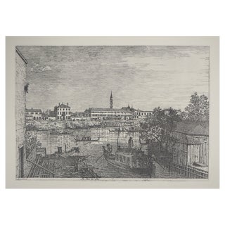 After Giovanni Antonio, Canal, View of the Grand Canal in Venice, 1975, Photogravure For Sale