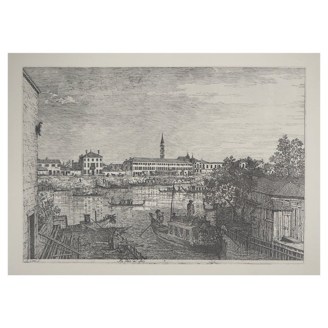 After Giovanni Antonio, Canal, View of the Grand Canal in Venice, 1975, Photogravure For Sale