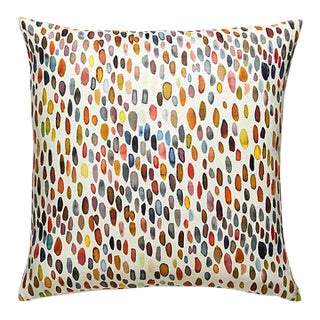 The House of Scalamandré Jamboree Pillow, Blue / Multi For Sale