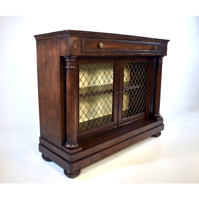 English 1990s English Regency Bookcase Cabinet by John-Richard, Mahogany For Sale - Image 3 of 12