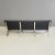 1970s Modern Italian Black Leather Three-Seater Sofa attributed to Gastone Rinaldi for Rima, 1970s For Sale - Image 5 of 12