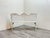White Vintage Cast Aluminum Outdoor Bench For Sale - Image 8 of 10