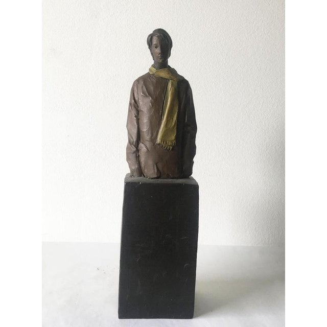 This intense bronze sculpture was made by the well known Italian artist, Aron Demetz, in 2004, Italy. This is a lost wax...