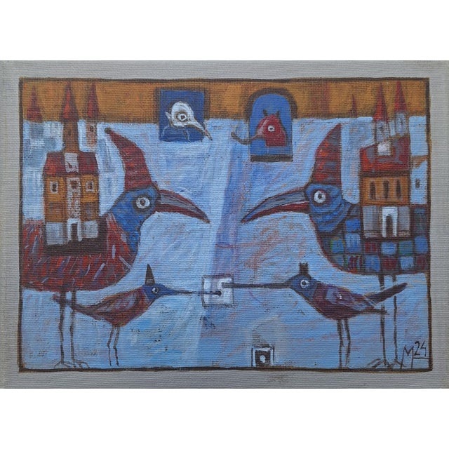 Mikolaj Malesza, My Birds, 2024, Acrylic on Canvas For Sale - Image 3 of 3