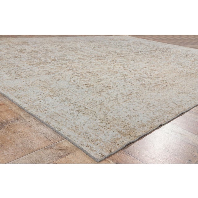 Textile Vintage Muted Turkish Rug, 09'05 X 12'07 For Sale - Image 7 of 9