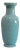 Late 20th Century Celadon Green Baluster Vase With Flowers and Foliage Design For Sale