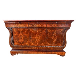 Sideboard in Walnut Burl, 1890s For Sale