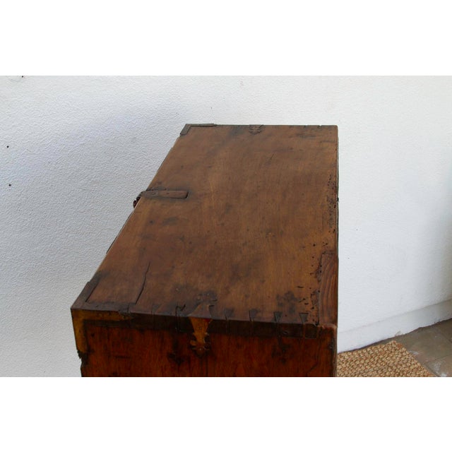 18th Century Spanish Walnut Vargueño on Stand For Sale - Image 12 of 12