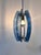 Glass Hanging Lamp in Blue Glass by Veca, Italy For Sale - Image 7 of 11