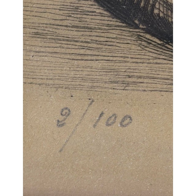 Presenting an original 1930 limited-edition etching by renowned French Animalier master Paul Jouve (1878–1973) titled...