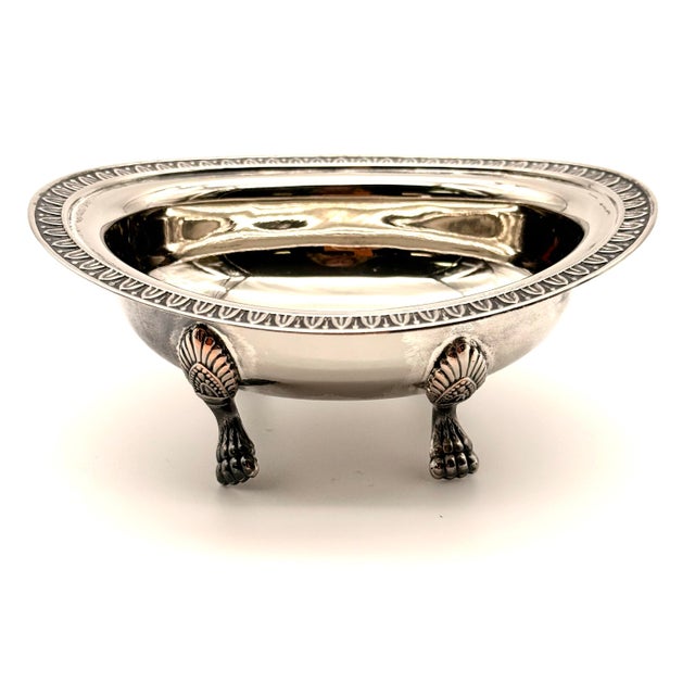 European Silver Plate Serving Bowl Trinket Dish For Sale In Portland, ME - Image 6 of 11