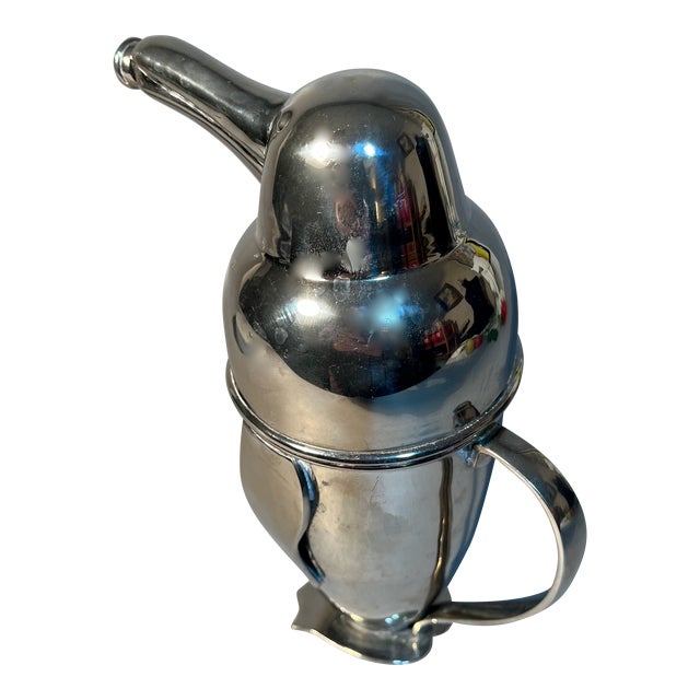 Penguin Cocktail Shaker 1936 Repro by Restoration Hardware Art Deco