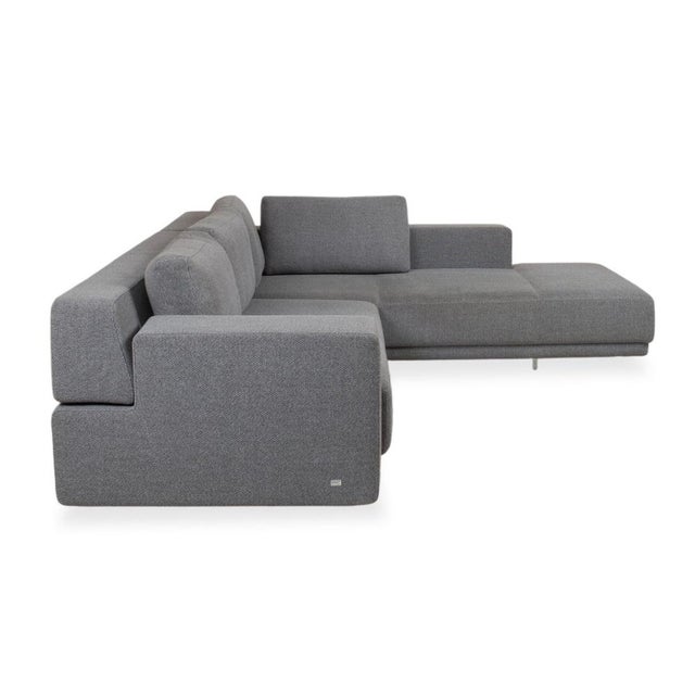 Large Blue Fabric Corner Sofa from Walter Knoll For Sale - Image 12 of 16