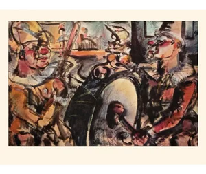 1950s After Georges Rouault, First Edition Period Lithograph "Parade"
