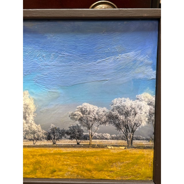 Don Miller Winter Sky Scape Painting, Unsigned For Sale - Image 10 of 12