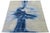Abstract Modern Abstract "Blue Splash" Hand-Tufted Wool & Viscose Area Rug – Grey & Navy For Sale - Image 3 of 10