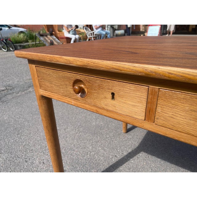 Oak Desk by Hans Wegner for Andreas Tuck, Denmark, 1953 For Sale - Image 9 of 11