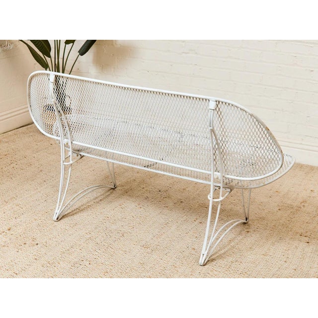 Mid 20th Century Mid 20th Century Styled After Homecrest Mid Century Bench For Sale - Image 5 of 11