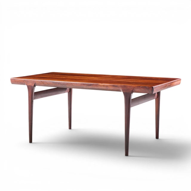 Brown Niels Moller Mid Century Danish Rosewood Hidden Leaf Expanding Dining Table With 2 Leaves For Sale - Image 8 of 10