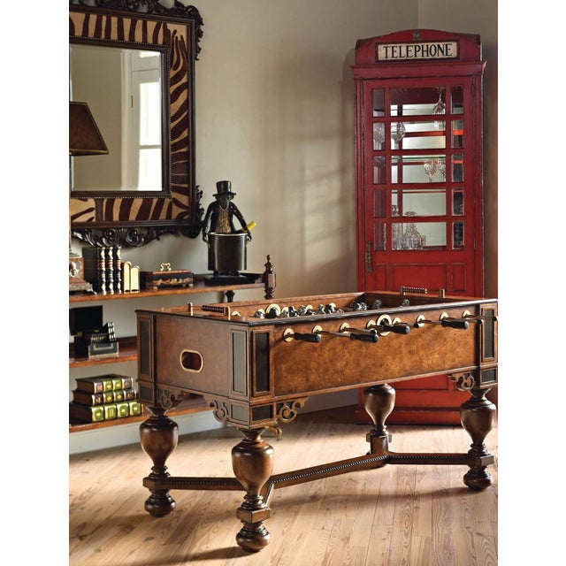 Napoleon Brown and Antique Aubergine Finished Foosball Game Table