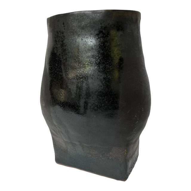 Large Mid 20th Century Hand Crafted Pottery Vessel For Sale