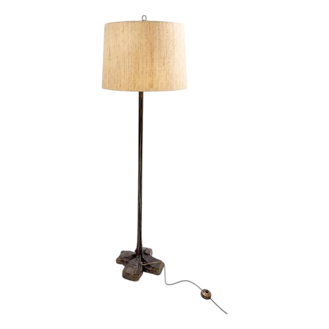 Bronze Floor Lamp attributed to Lothar Klute, 1970s For Sale