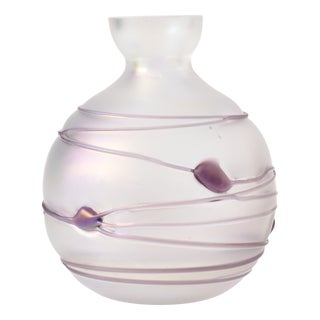 Art Nouveau Iridized Glass Vase from Poschinger, 1970s For Sale