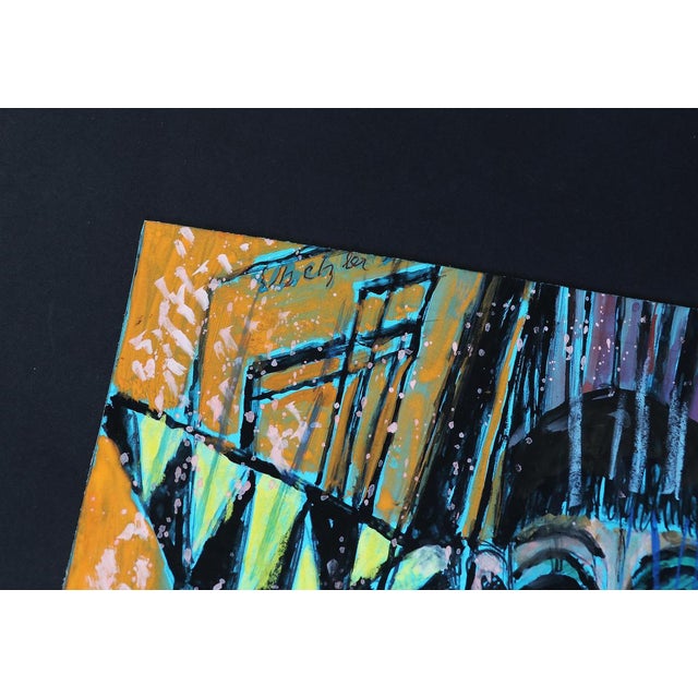 Emil Betzler, Harlequins 2, German Expressionist Work on Paper For Sale - Image 4 of 5