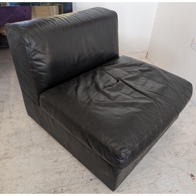 Mid-Century Leather Lounge Chair by De Pas Durbino & Lomazzi for Zanotta, Italy, 1970s For Sale - Image 12 of 17