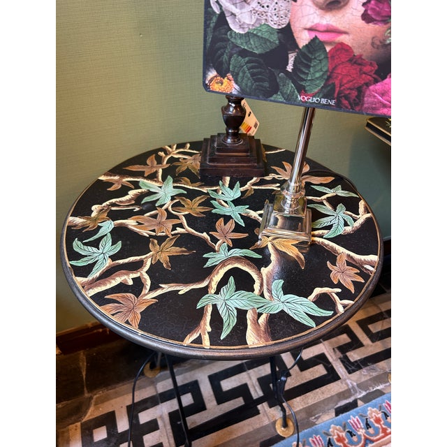 Contemporary Vine Round Metal Coffee Table by Gand & C For Sale - Image 3 of 6