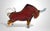 Mid-Century Modern Late 20th Century Murano Red Glass Bull Sculpture “Sommerso” Technique For Sale - Image 3 of 16