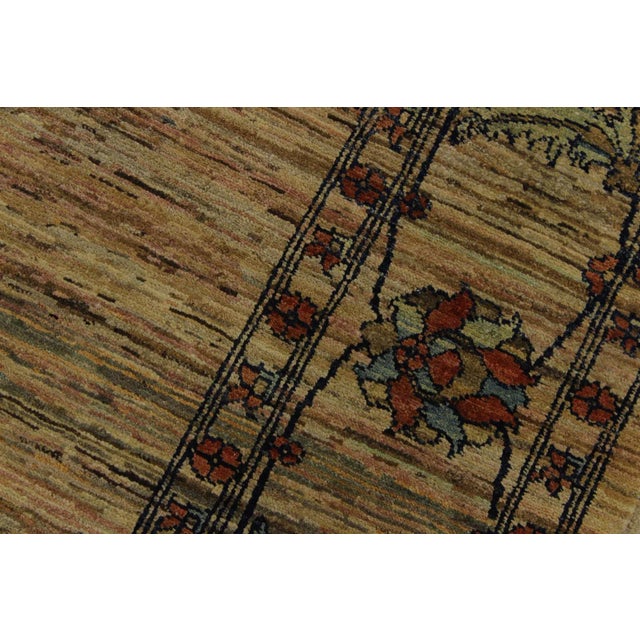 1970s 1970s 1970s Vintage Gabbeh Tan Wool Rug - 6′3″ × 9′ For Sale - Image 5 of 9