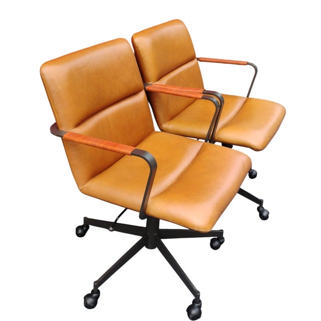 Mid-Century Modern Upgrade Your Conference Room or Collaborative Workspace With a Set of 6 West Elm Cooper MCM Office Chairs. For Sale - Image 3 of 12