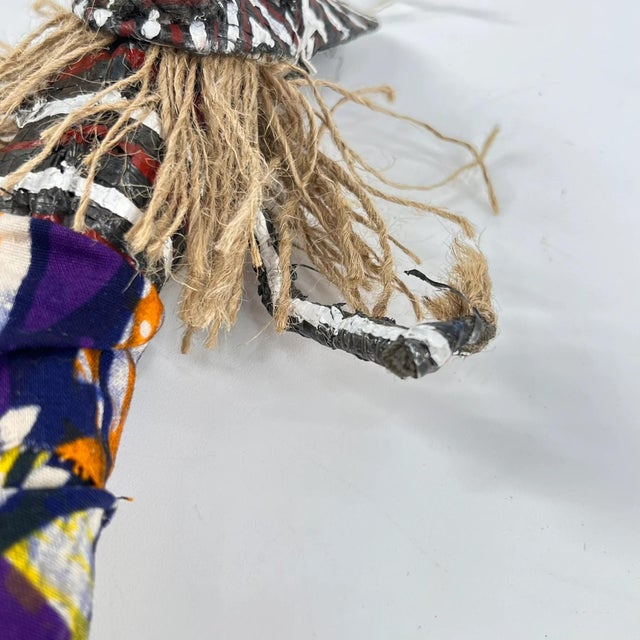 Early 20th Century Makishi Painted African Doll For Sale - Image 9 of 9
