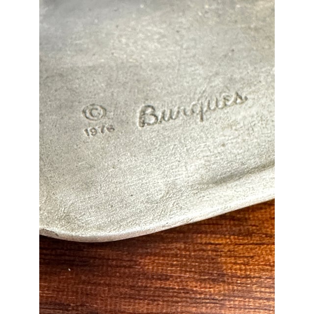 Gray Vintage Pewter Duck Sculpture For Sale - Image 8 of 8