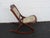 Wood Victorian Early 1900s Solid Wood Folding Rocking Chair 6897 For Sale - Image 7 of 12