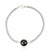 Sterling Silver Bezel Set Black Star Cabochon Bracelet Gifts for Her For Sale - Image 10 of 13