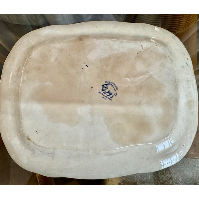 Chinoiserie Blue Willow Transfer Ware Small Platter For Sale - Image 3 of 4