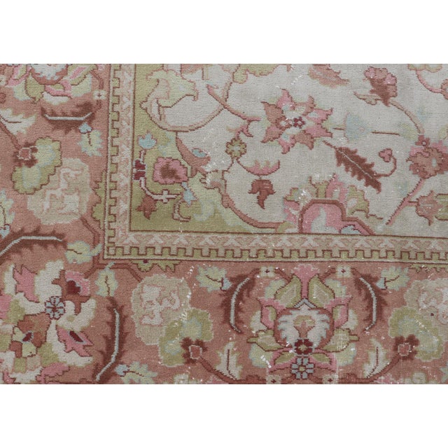 Keivan Woven Arts Large Vintage Indian Amritsar Rug For Sale In Atlanta - Image 6 of 16