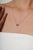 Natural Twin Sapphire and Diamond Heart Necklace in 14k White Gold For Sale In New York - Image 6 of 15