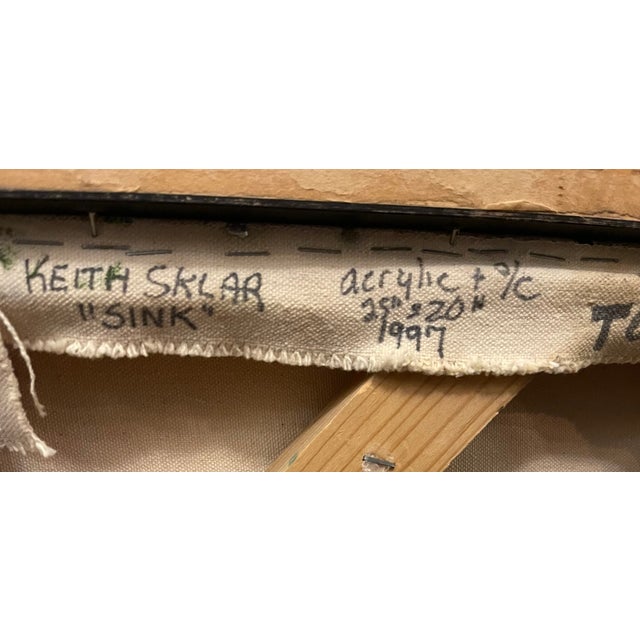 1990s Modern Art Painting by Keith Sklar, Framed For Sale In Los Angeles - Image 6 of 10