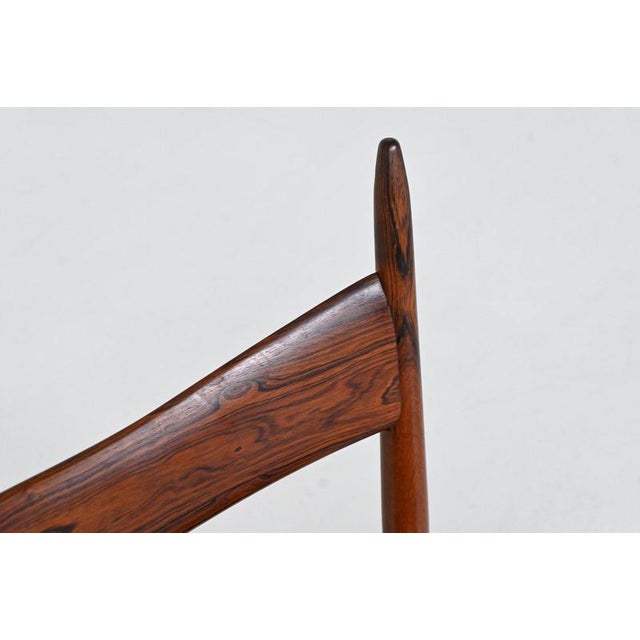 Rosewood Dining Chairs by H. Vestervig Eriksen for Tromborg, Denmark, 1960s, Set of 9 For Sale - Image 16 of 18