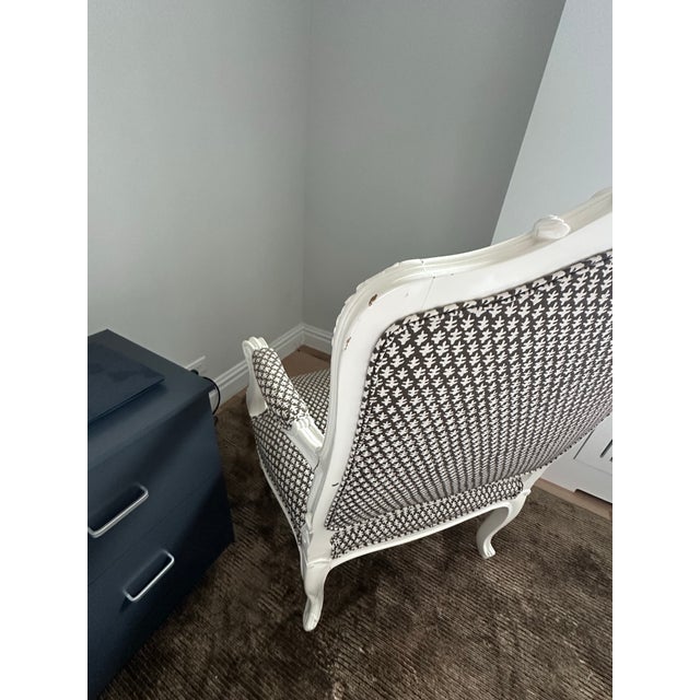 Antique Chair and Foot Stool For Sale In New York - Image 6 of 12