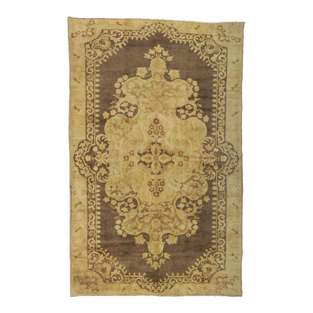 Vintage Turkish Oushak Rug - 06’11 X 11’00 For Sale