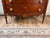 Early 19th Century New England Federal Mahogany Bow-Front Chest of Drawers With Backsplash, C. 1820–1840 For Sale - Image 9 of 11