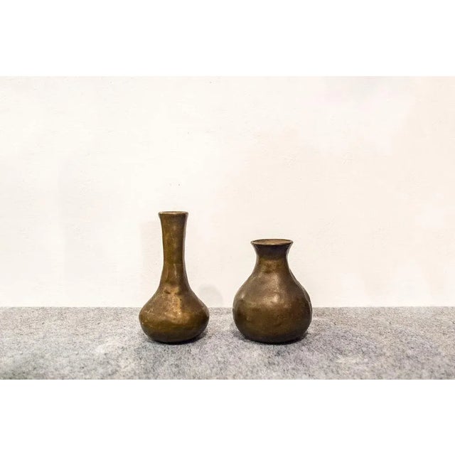 Italian Vases in Bronze, 1960s, Set of 2 For Sale - Image 6 of 6